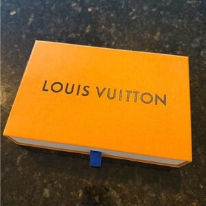 Louis Vuitton Bright Orange Box with Blue Accents